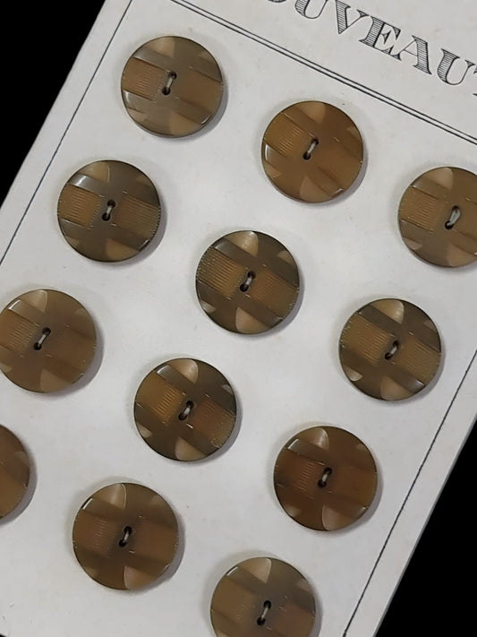 Botones años 20 botón redondo con estampado militar